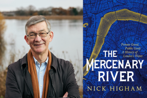 Photo of Nick Higham and The Mercenary River book cover