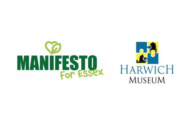 Manifesto For Essex logo and Hawich Museum logo