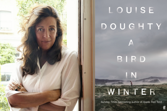 Photo of Louise Doughty credit Max Kennedy. Image of A Bird in Winter book cover